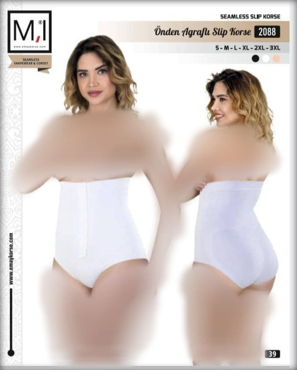گن زنانه میکروفایبر اسلیپ جلو قزن دار MI کد 2088