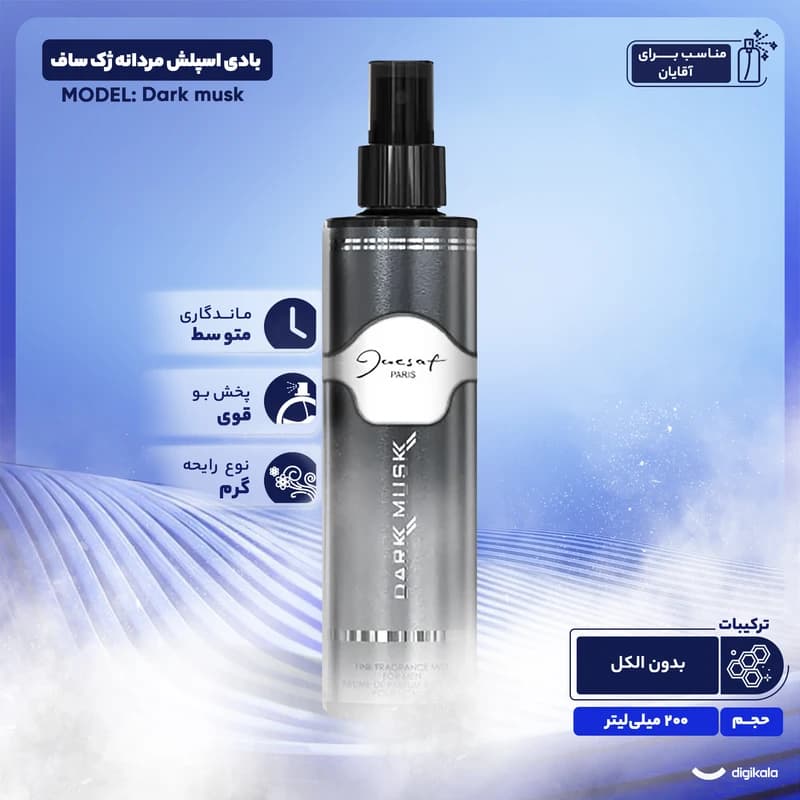 بادی اسپلش مردانه jacsaf-دارک ماسک — تصویر ۳