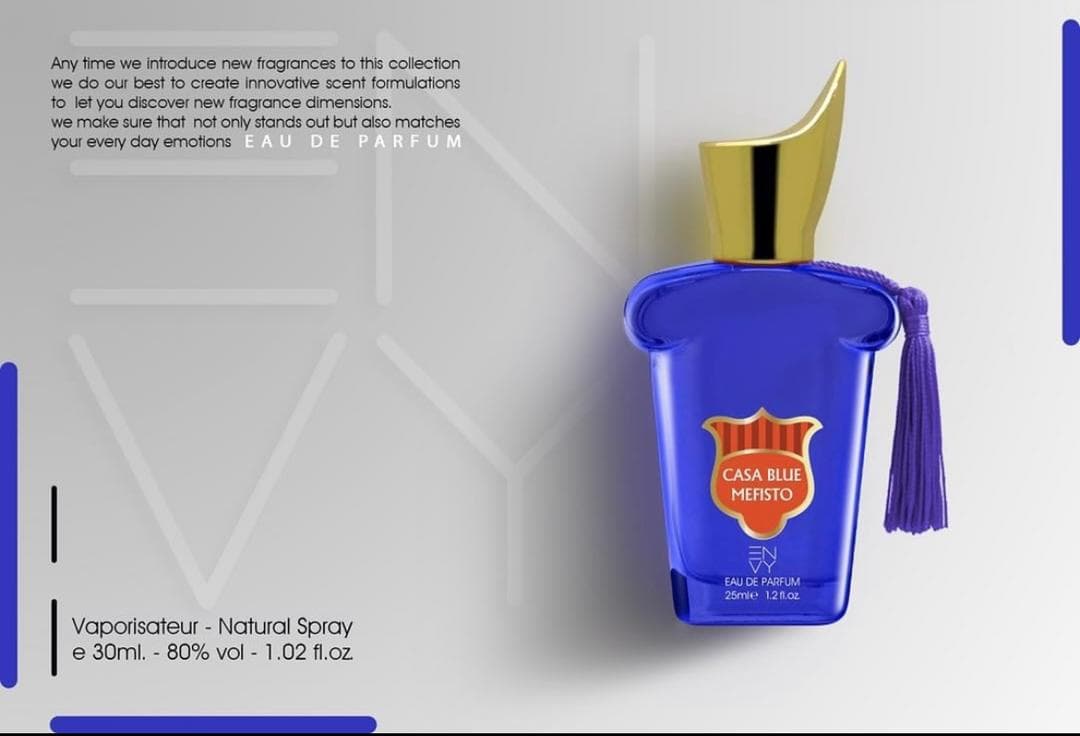 عطر مردانه ان وی کازاموراتی بلو مفیستو | Envy Casamorati Blue Mefisto | ادوپرفیوم 25 میل