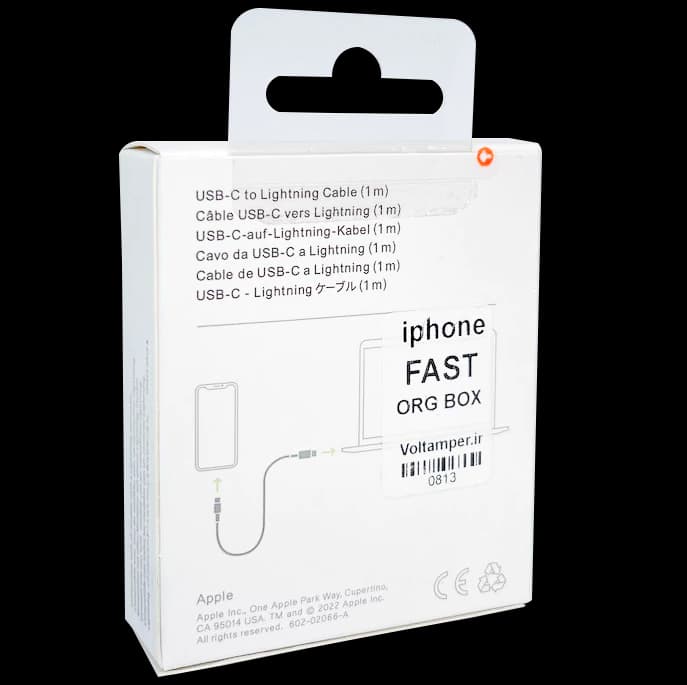 کابل فست شارژ اورجینال آیفون USB-C to Lightning — تصویر ۲
