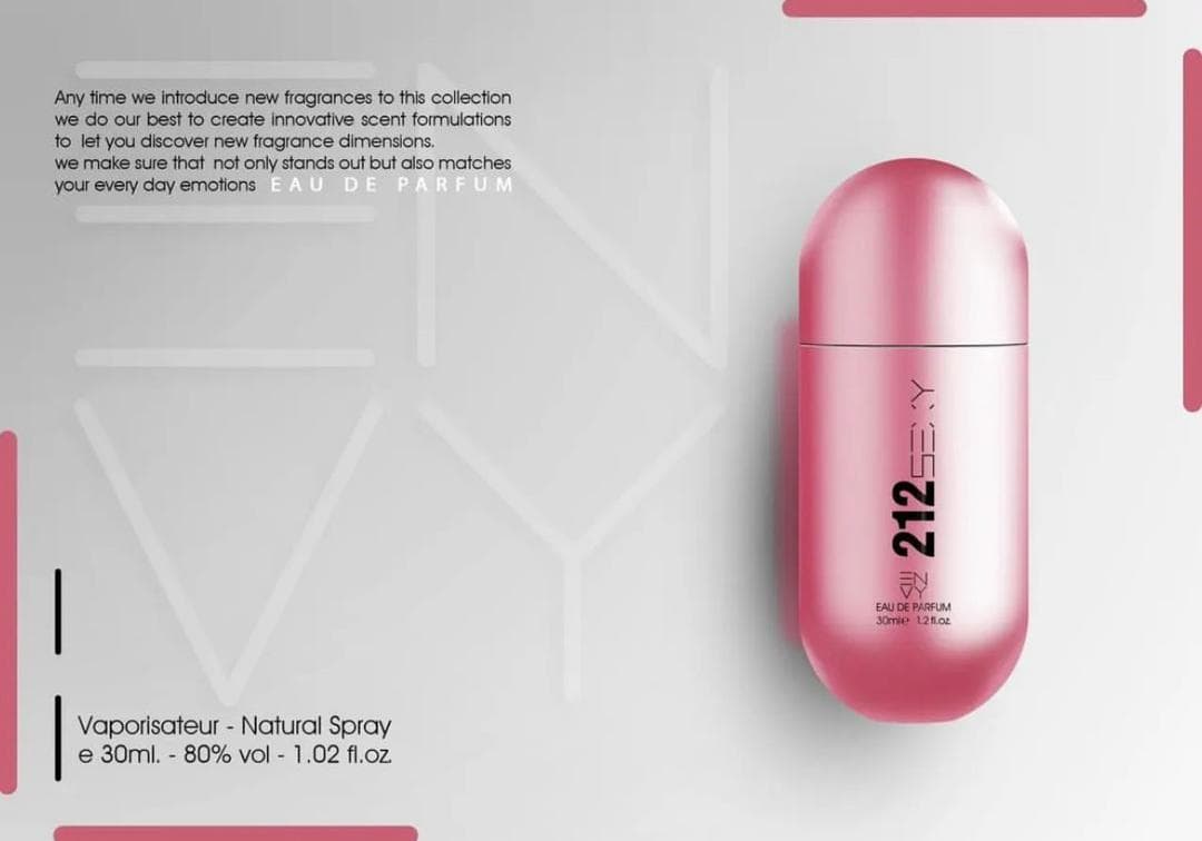 عطر زنانه ان وی 212 سکسی | Envy 212 Sexy | ادوپرفیوم 30 میل و 100 میل