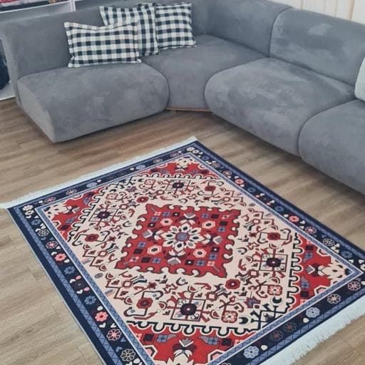 فرشینه مخمل هازان کیفیت گوشتی A+ طرح پینترستی O162(پس کرایه)