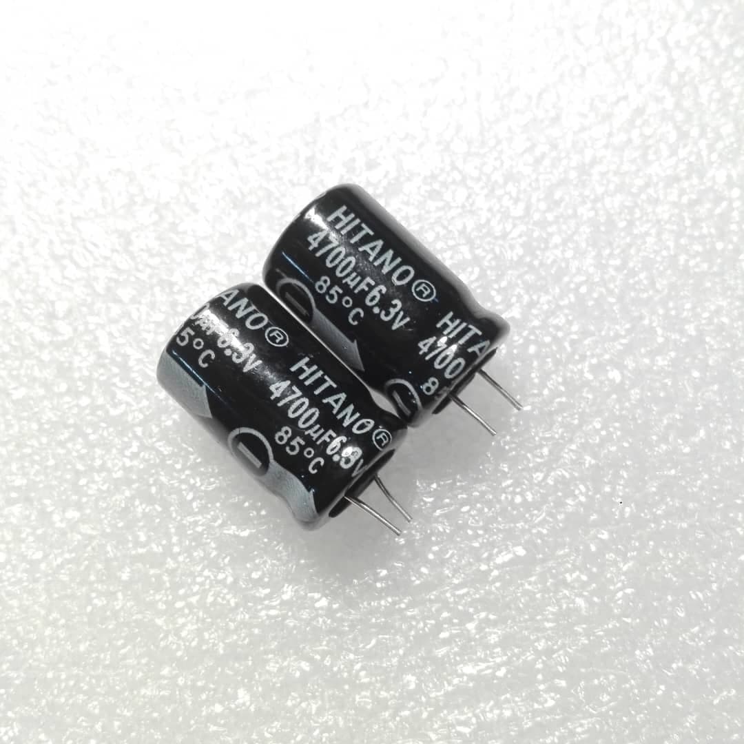 خازن الکترولیتی 4700UF 6.3V برند Rubycon