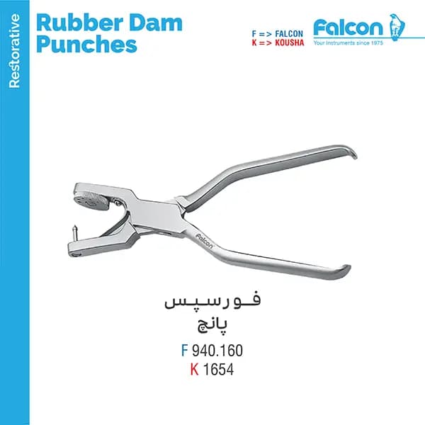 فورسپس پانچ رابردم 160mm برند فالکن