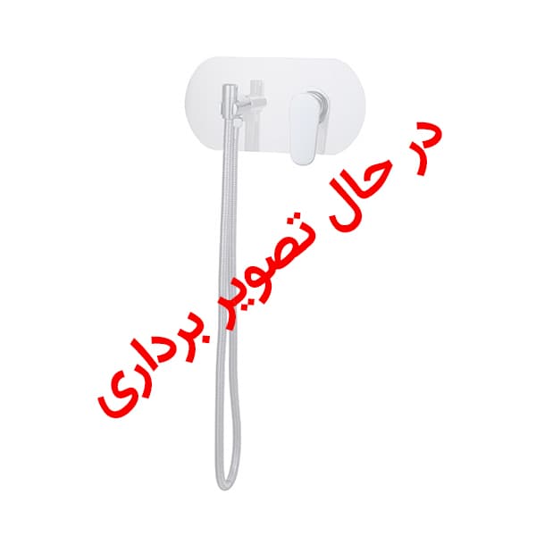 ملحقات شیر توالت توکار ایکاد راسان مدل تنسو مشکی رزگلد