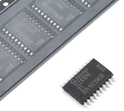 آی‌سی درایور قدرت TLE8104E با پکیج PG-SSOP-20