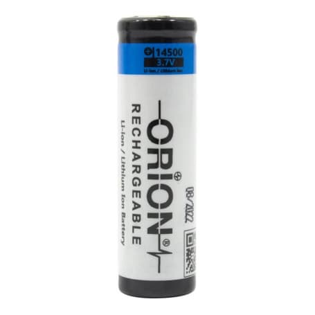 باتری لیتیوم شارژی مدل 14500 برند ORION 900 میلی آمپر 3.7 ولت — تصویر ۲