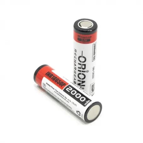باتری لیتیوم یون 3.7 ولت سایز 18650 سرتخت ظرفیت 2000mAh نرخ دشارژ 15C برند ORION — تصویر ۳