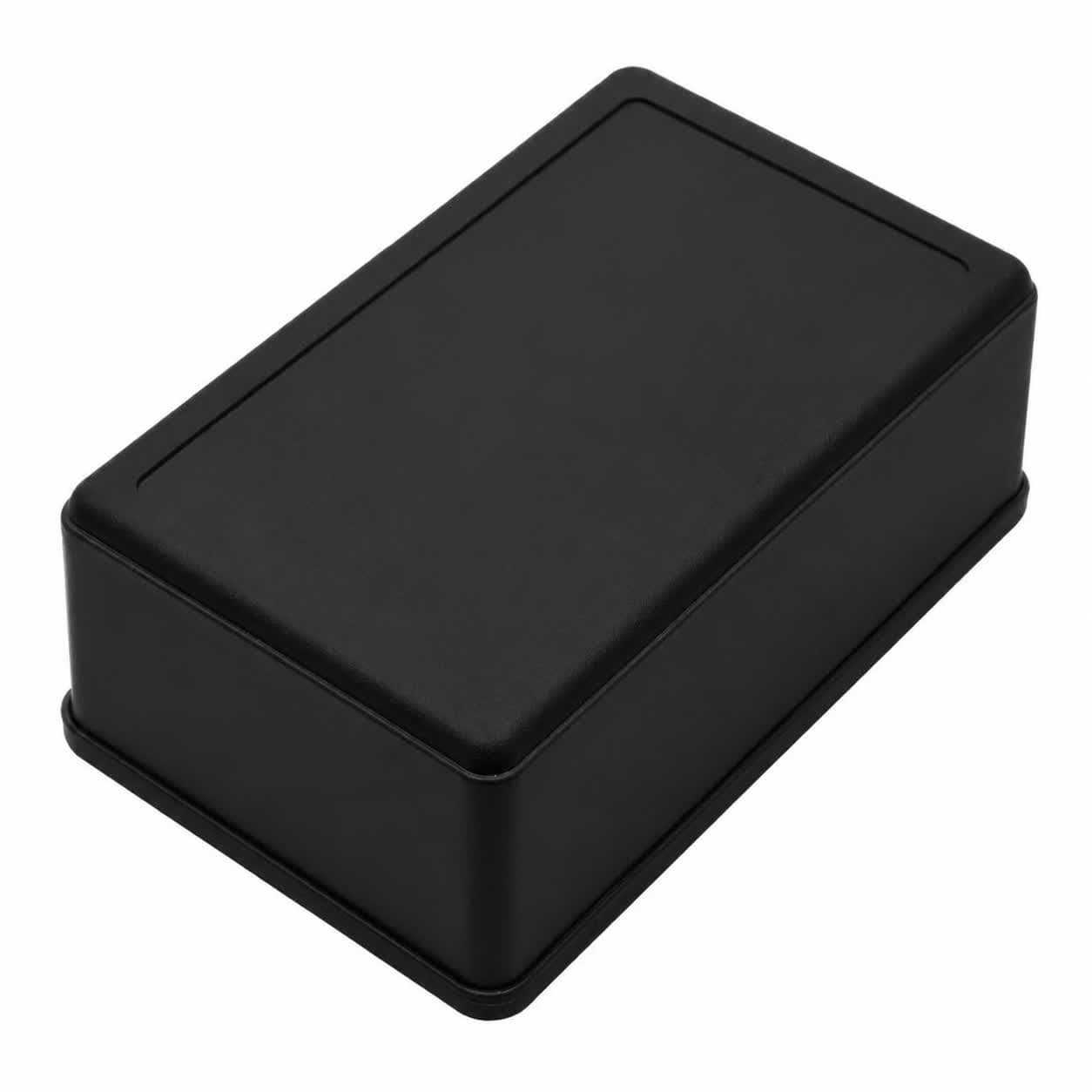 جعبه برد پلاستیکی دو تکه مشکی مدل BMD-A1 سایز 105x70x40 میلی‌متر – محفظه پروژه الکترونیکی