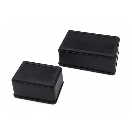 جعبه برد پلاستیکی دو تکه مشکی مدل BMD-A1 سایز 105x70x40 میلی‌متر – محفظه پروژه الکترونیکی — تصویر ۴
