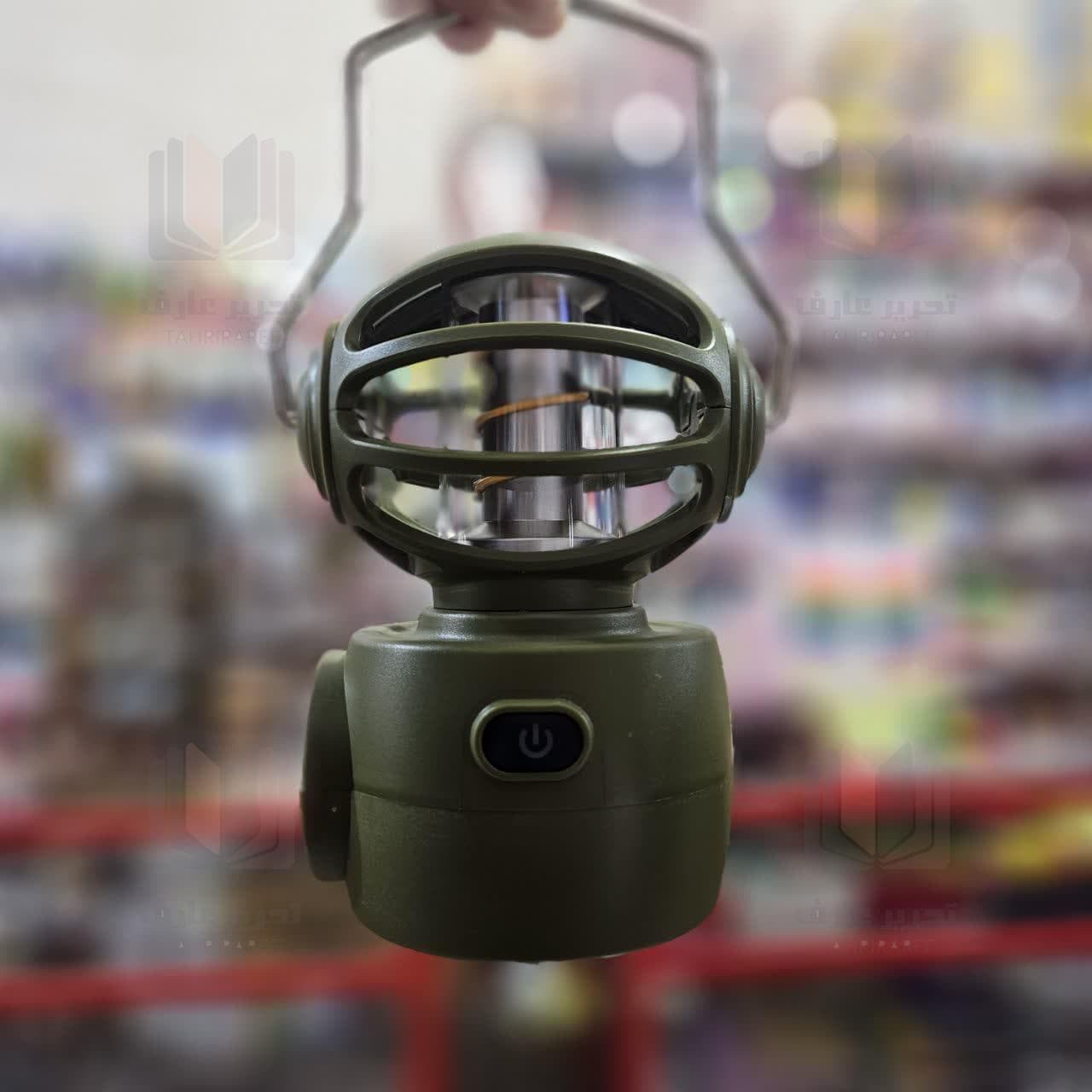 چراغ شارژی کمپینگ و کوه نوردی در دو حالت فانوسی و چراغ مستقیم