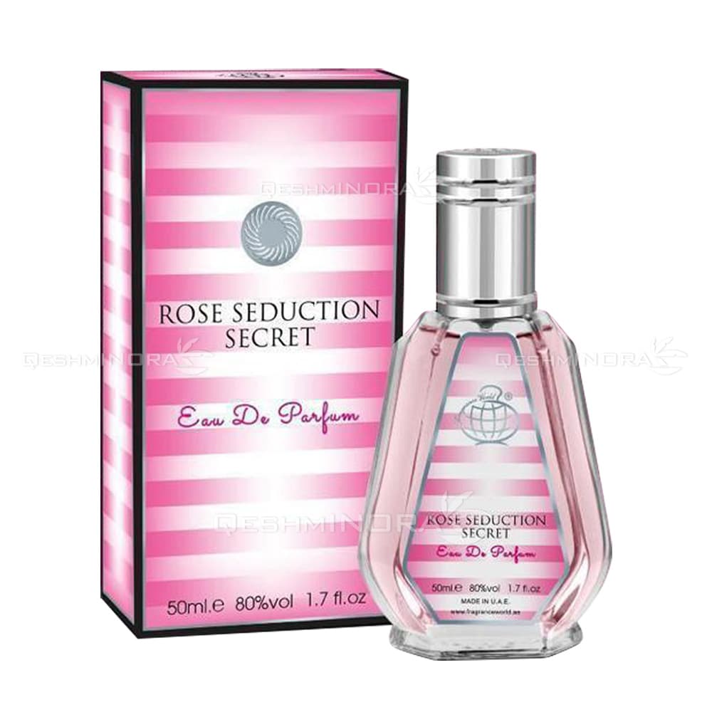 ادکلن 50 میل رز سداکشن سکرت فرگرانس ورد Rose Seduction Secret Fragrance World — تصویر ۲