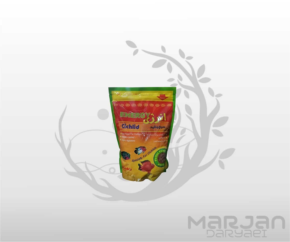 غذای ماهی انرژی سیچلاید 100 گرمی ماهیران