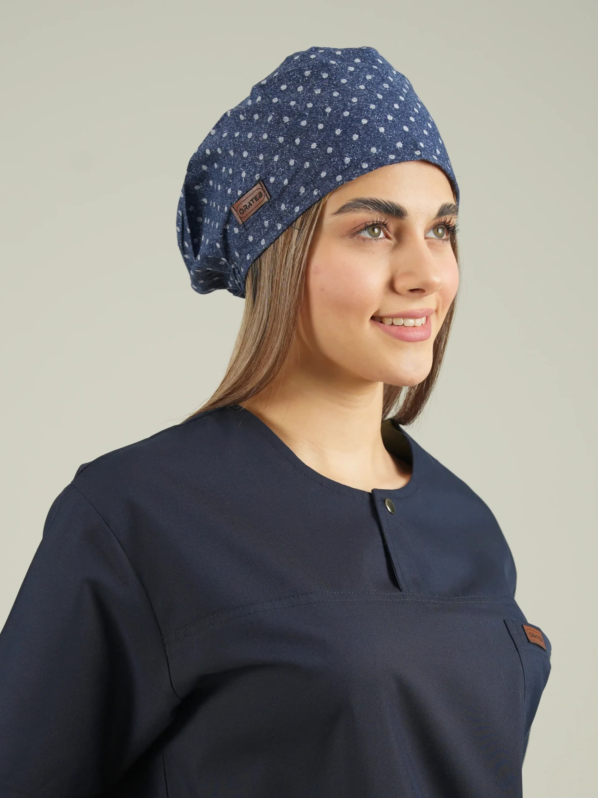 کلاه جراحی کراواتی طرح جین خالدار