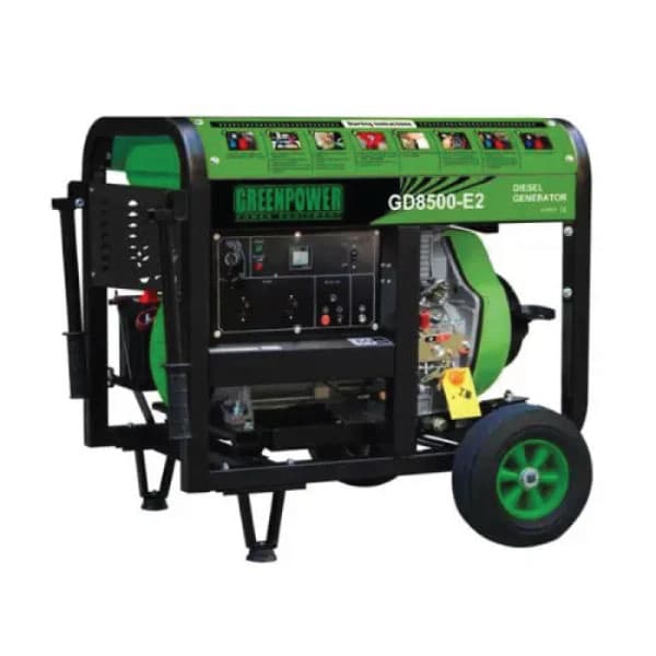 موتور برق دیزلی گرین پاور ۶.۵ کیلووات مدل GD8500E2 استارتی