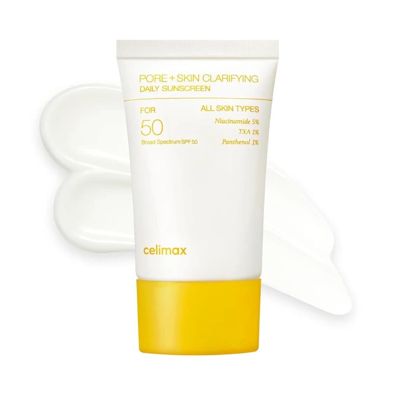 کرم ضد آفتاب کنترل منافذ و روشن کننده سلیمکس Celimax مدل Pore + Dark Spot Brightening Care Sunscreen حجم 50 میل