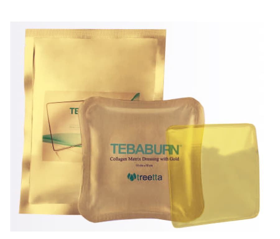 پانسمان طبابرن تریتا | ماتریکس کلاژن طلا Tebaburn | الو طب