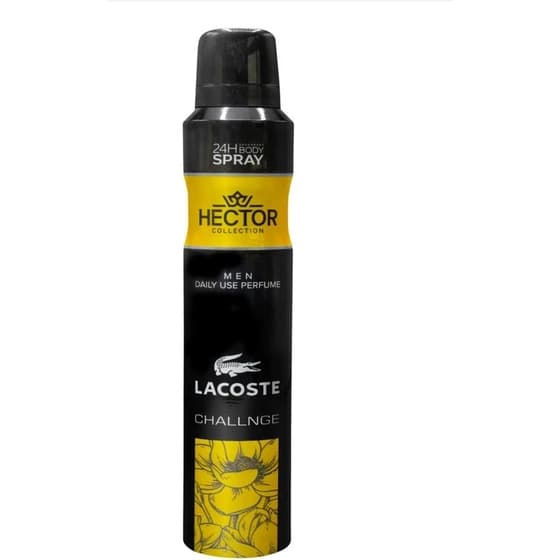 اسپری خوشبو کننده بدن هکتور مدل lacoste challenge