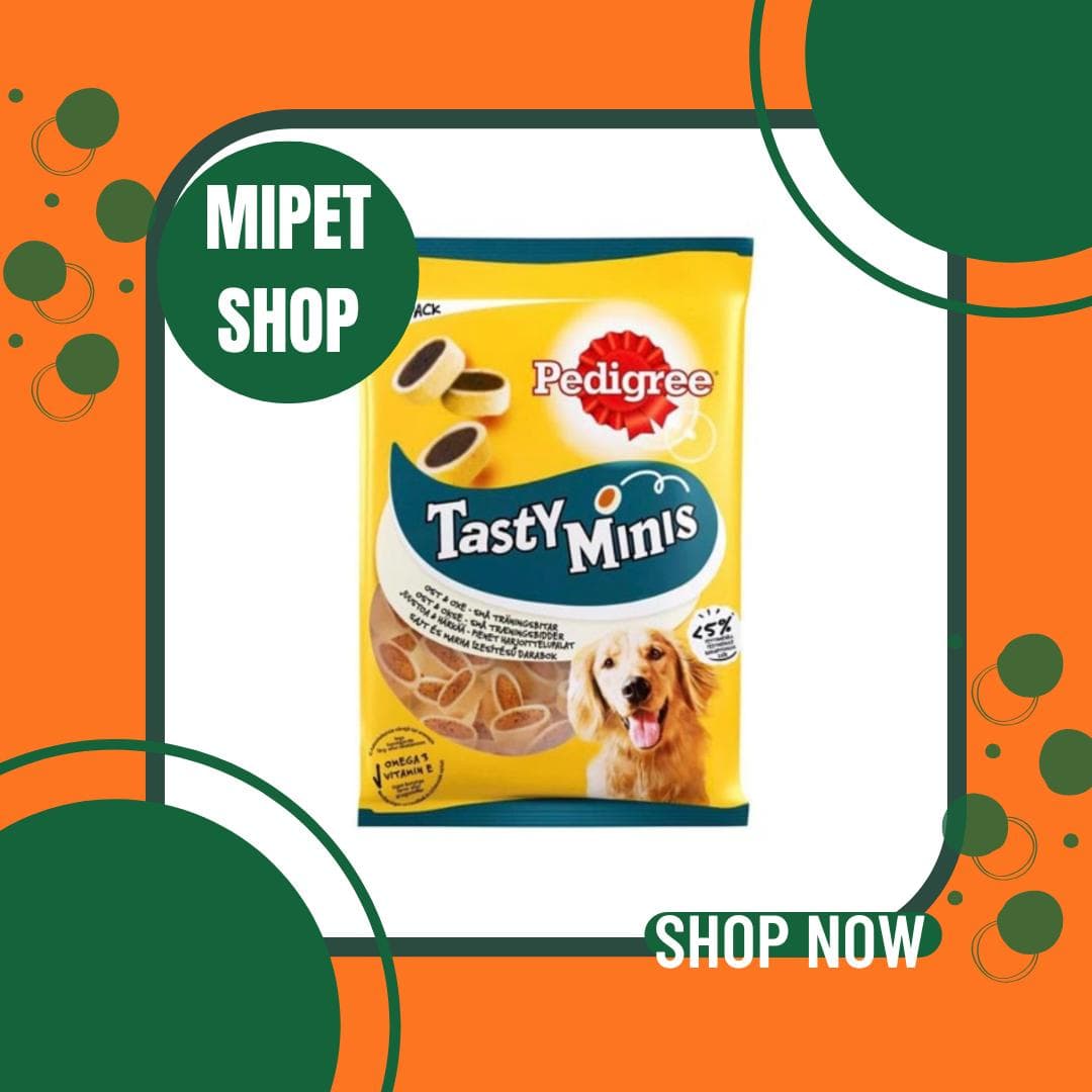 تشویقی سگ پدیگری تیستی مینیس با طعم گوشت گاو و مرغ pedigree tasty minis