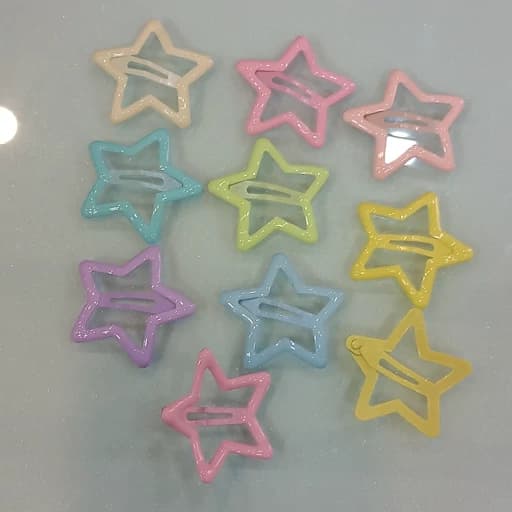 گیره فلزی مو طرح ستاره