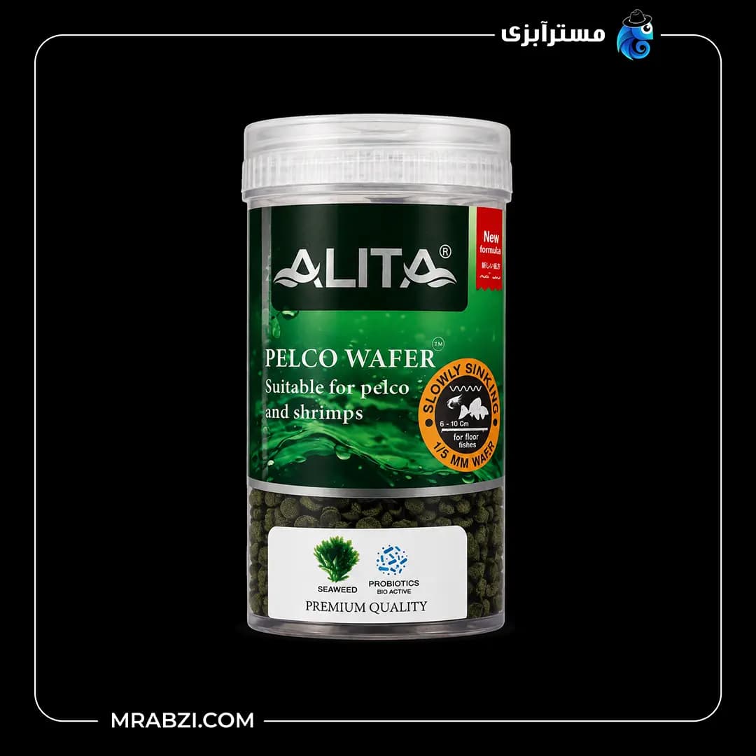 غذا ویفر قرصی ماهی پلکو آلیتا مدل PELCO WAFER (120میل)