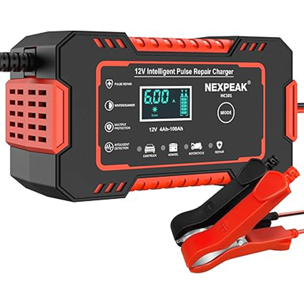 شارژر باتری خودرو NEXPEAK NC101 | شارژر هوشمند 12 ولت 6 آمپر