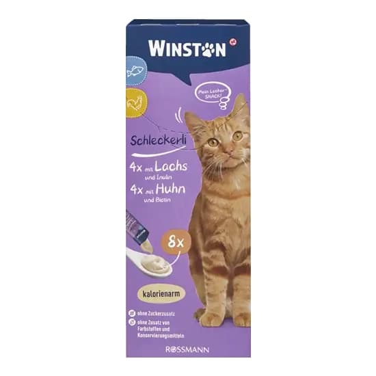 بستنی گربه وینستون بسته 8 عددی – Winston lickable Cat treat — تصویر ۷