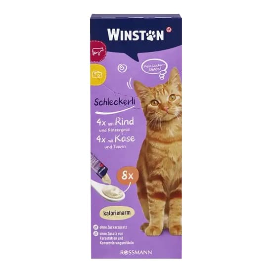 بستنی گربه وینستون بسته 8 عددی – Winston lickable Cat treat — تصویر ۶