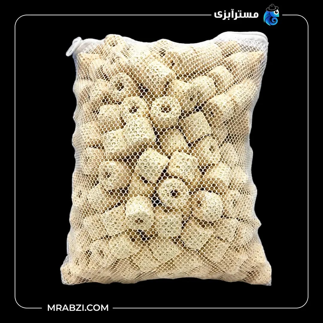 مدیای زرد بیولوژیک استوانه ای آکواریوم (2 کیلویی)