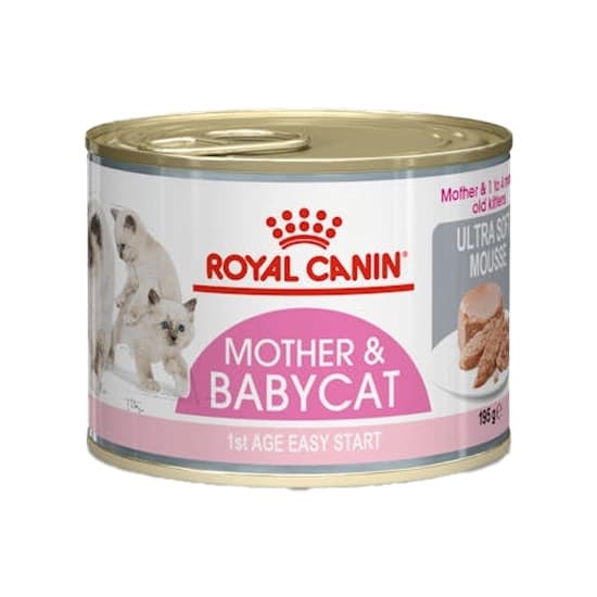 کنسرو گربه مادر اند بیبی رویال کنین – Mother & Babycat Mousse