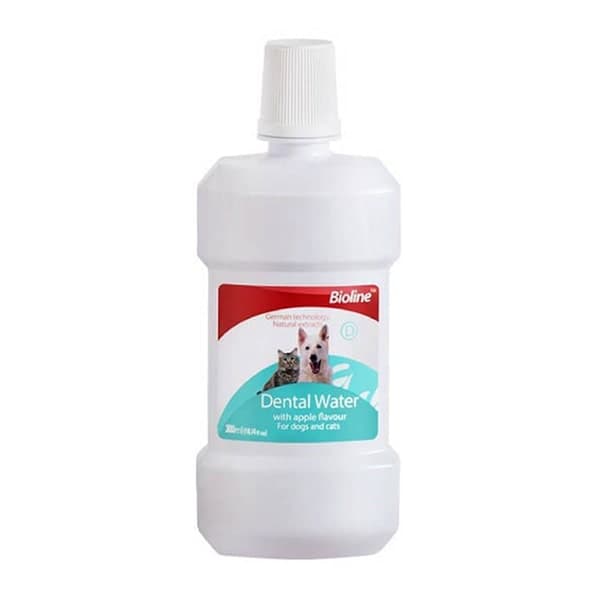 دهانشویه سگ و گربه بایولاین با طعم سیب Bioline Dental Water for Pets Apple Flavour حجم 300 میلیلیتر — تصویر ۲