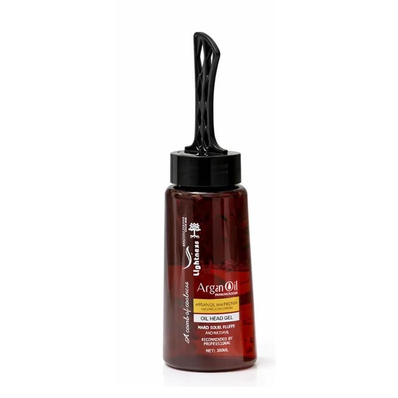 ژل حالت دهنده مو لایتنس lightness مدل Argan شانه دار حجم 260 میلی لیتر