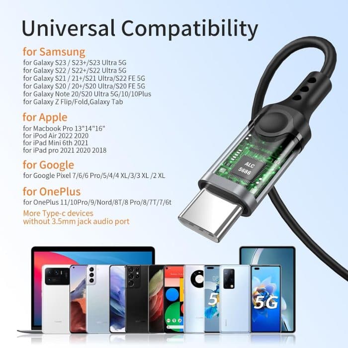 هندزفری سیمی USB Type-C BENEWY مدل ME940 | با میکروفون و کنترل صدا مناسب آیفون 15، سامسونگ و آیپد — تصویر ۲