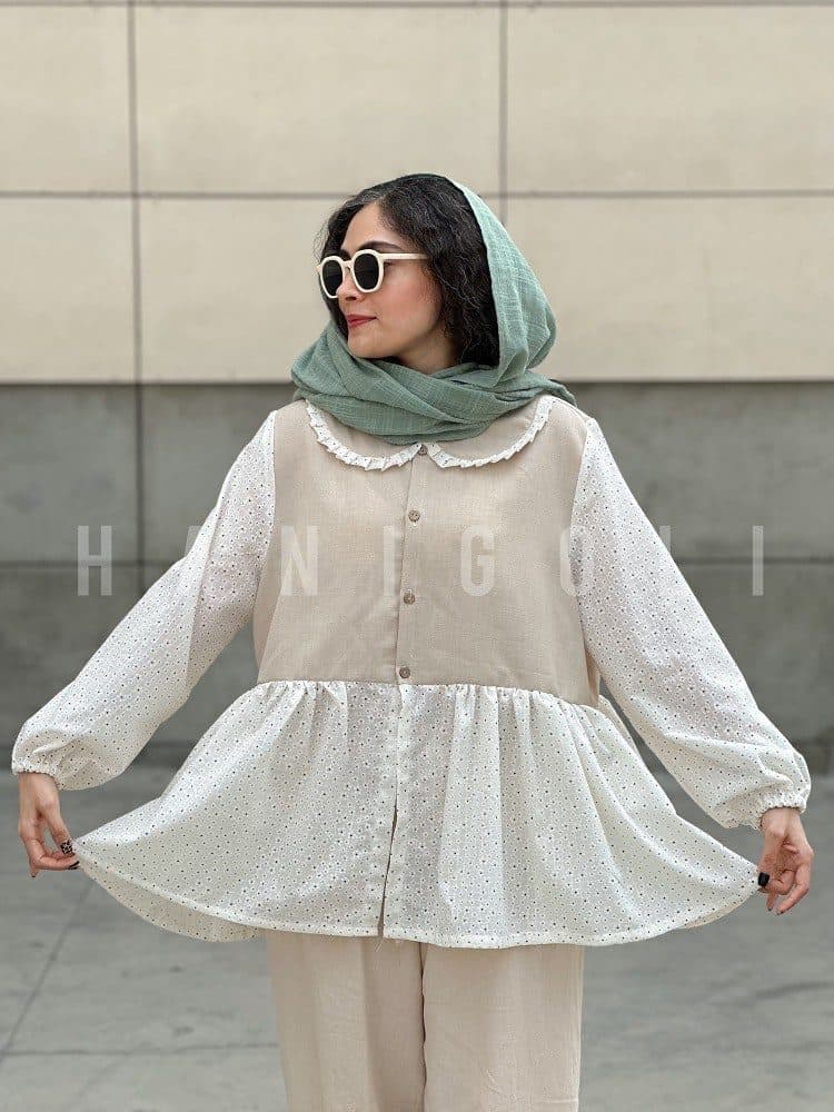 مانتو عروسکی مدل سوگل حانی گلی آماده ارسال
