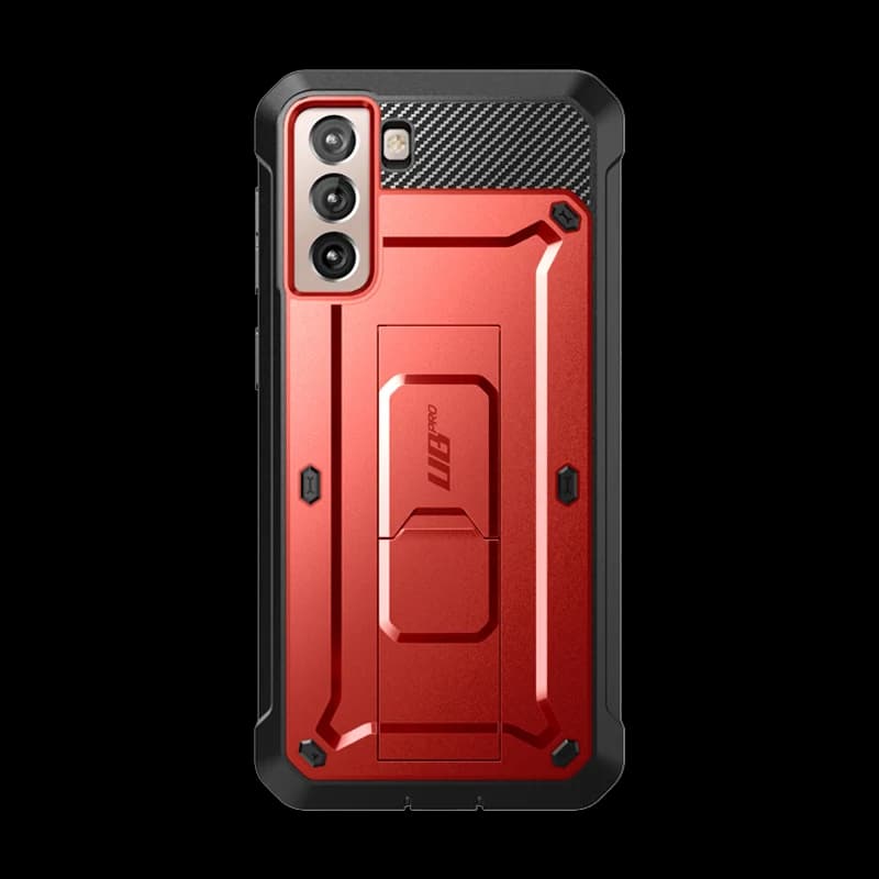 قاب ضد ضربه سامسونگ Galaxy S22 مدل Unicorn Beetle PRO رنگ Metallic Red برند SUPCASE — تصویر ۲