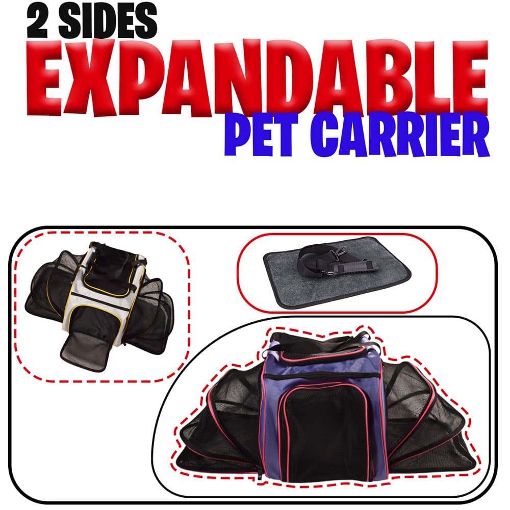 کیف حمل سگ و گربه دو طرف بازشو دنیل DANNIEL EXPANDABLE LD6