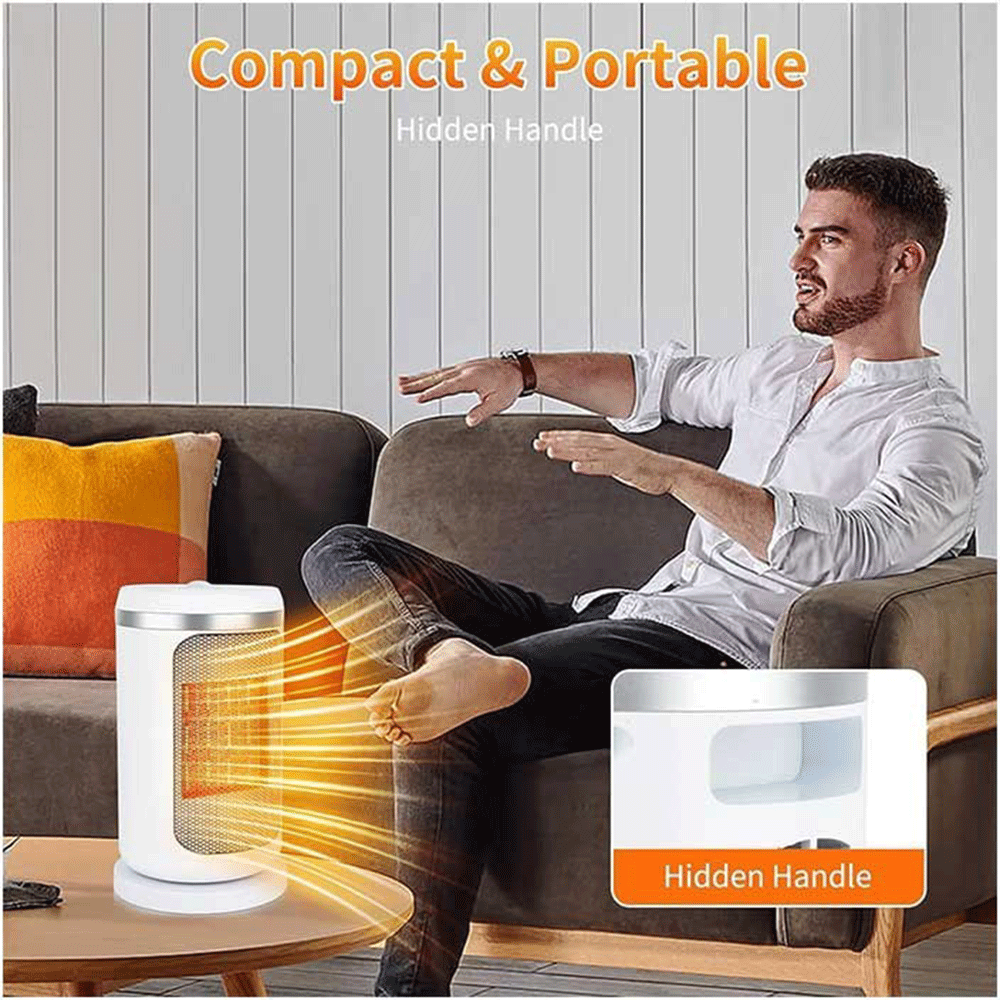 بخاری برقی برند Timiyou مدل PTC-1500Q2 سفید — تصویر ۴