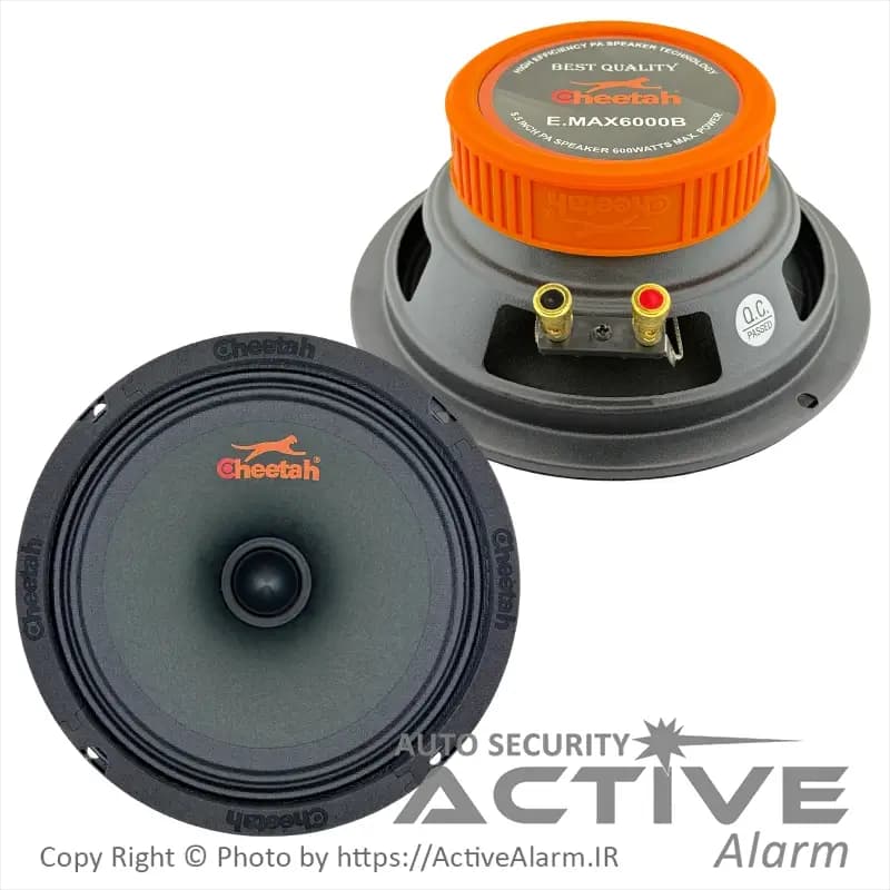 باند و بلندگو 6 اینچ چیتا میدرنج E.MAX 6000B، توان RMS 500 وات، حساسیت 96dB