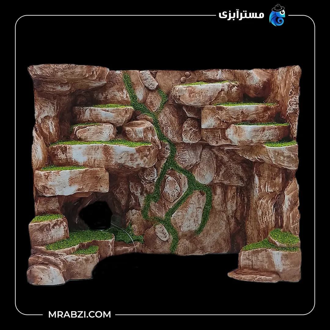 دکور آکواریوم مدل دیواره صخره‌ای کد T-11 — تصویر ۲