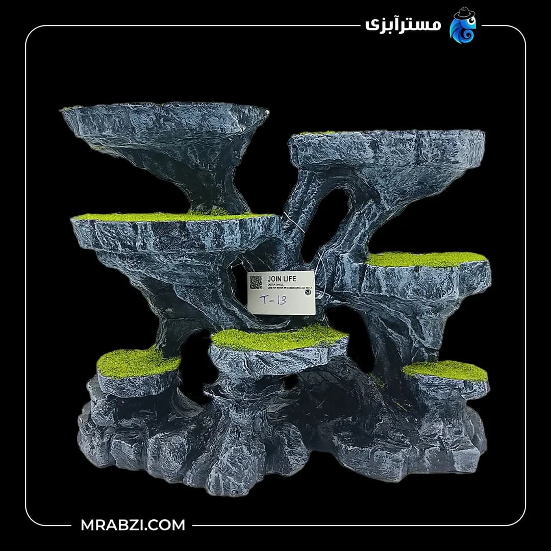 دکور آکواریوم مدل صخره طبقاتی کد T-13 — تصویر ۲