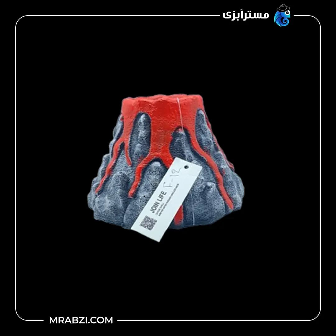 دکور آکواریوم طرح آتشفشان سنگی مدل F-12 — تصویر ۲
