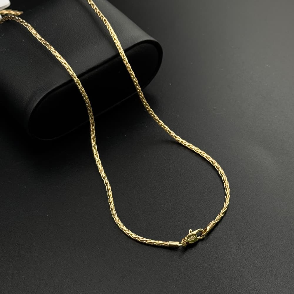 زنجیر گندمی ژوپینگ طلایی زنانه