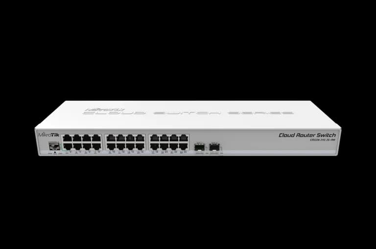سوییچ 24پورت POE میکروتیک مدل CRS326-24G-2S+RM — تصویر ۲