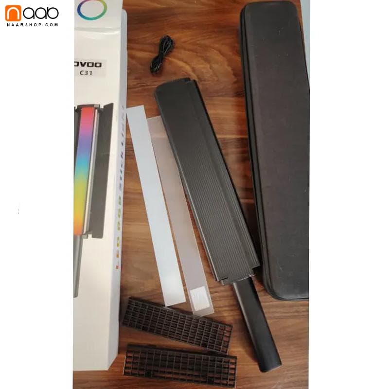 باتوم لایت 50 وات شیدردار OVOO C31 RGB Light Stick — تصویر ۶