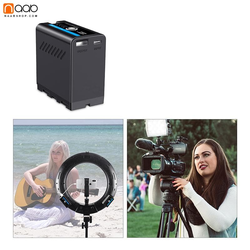 باتری دوربین و نور ثابت SONY NP-F990T Battery (7500mah) — تصویر ۴