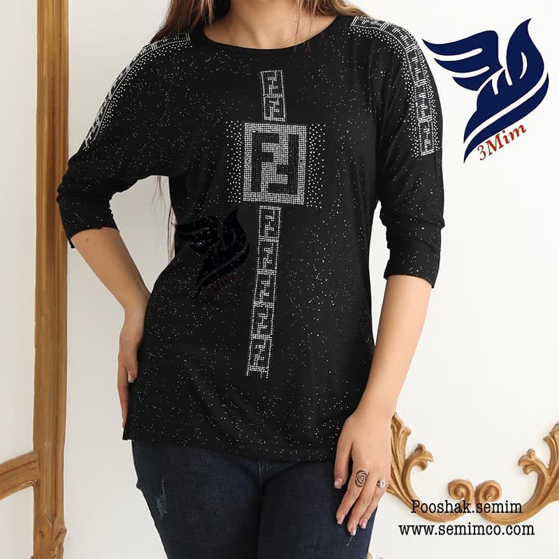 تیشرت لمه جنس سنگ کریستال