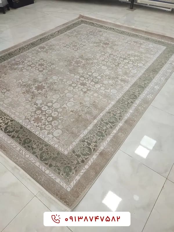 فرش کد 88101 سبز 1200 شانه