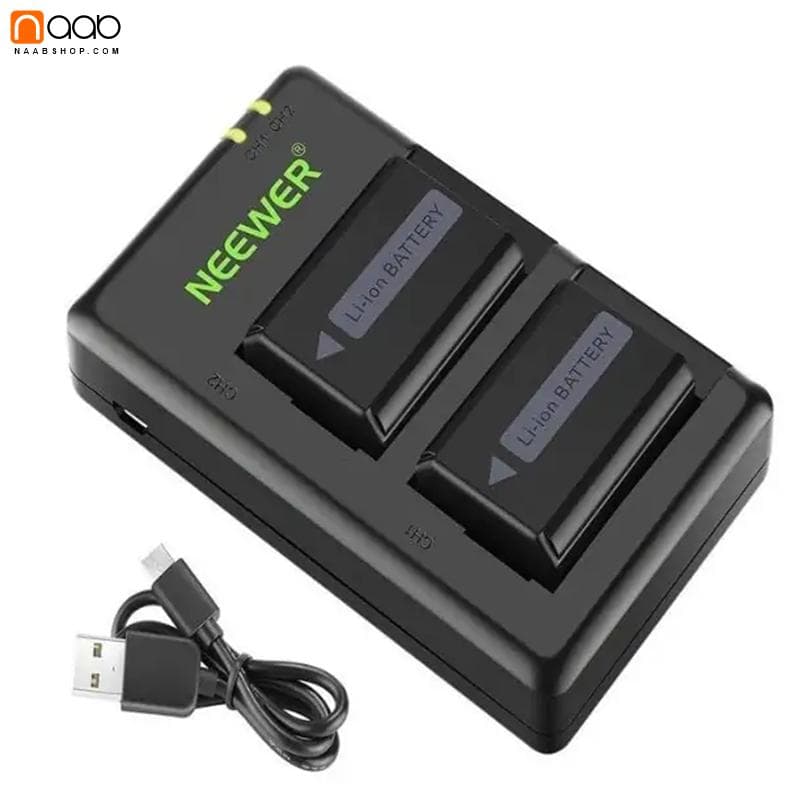 پکیج شارژر و باتری دوربین نیور Neewer NP-FW50 Dual Charger