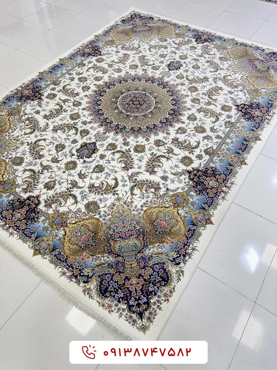 فرش کد 2000003104 کرم 1500 شانه