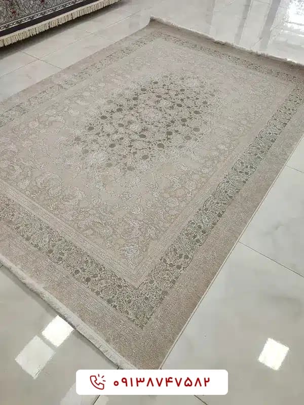 فرش ونیز 1200 شانه نسکافه‌ای سبز